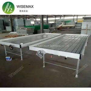 High Quality Ebb and Flow Rolling Plastic Trays Hydroponic Flood Seedbed thumbnail-2