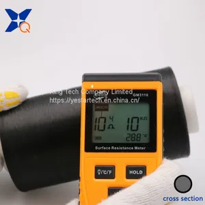 Carbon Fiber Conductive Nylon Filament 20D/3F Intermingling With 75D Black FDY Polyester Filament for ESD Workwear-XTAA184 thumbnail-4