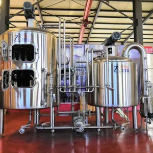 300l Brewery Brewing Equipment Stainless Steel 3bbl Automatic Beer Brewing System thumbnail-2