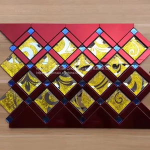 395x495 Self-adhesive Mosaic Tile Metal Mosaic Tile Glass Mosaic Tile thumbnail-1