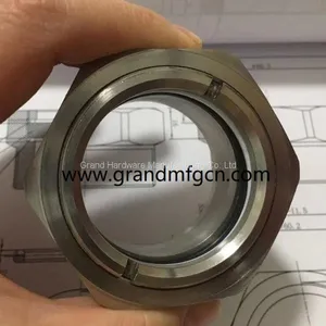High Pressure Stainless Steel 316 Oil Level Sight Glass Male M18 M27 M36x1.5 thumbnail-1