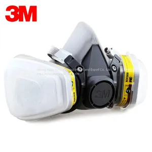 3m Respirator Half Gas Mask 6200 Half Face Gas Mask With Double Cartridge Filter thumbnail-3
