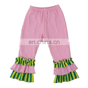 Toddler Baby Girls Icing Ruffle Leggings Pants Cotton Tights Active Trousers 3 Pleats thumbnail-1