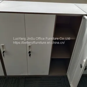 Low Height 3 Door Metal Locker Brown Color H1200xW900XD400mm thumbnail-2