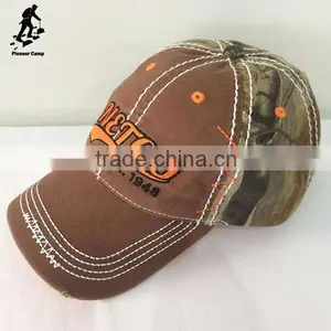 Professional Factory Supply Orange Hunting Embroidery Camo Snapback Cap thumbnail-1