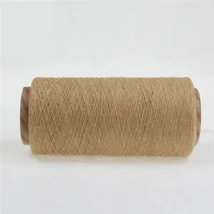Ne21/1 Brown Color Open End Spinning Regenerated Cotton Blended Yarn for Sock thumbnail-3