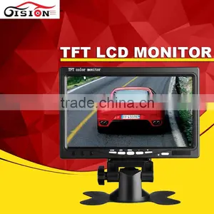 Hot Selling 7inch Color Car Monitor LCD TFT Monitor For Vehicle With 2 Channel Video Input thumbnail-1