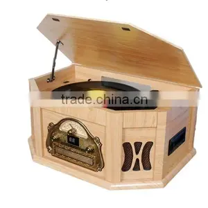 Classical Vinyl Record&Turntable With AUX Input/CD Player/AM,FM Radio thumbnail-6