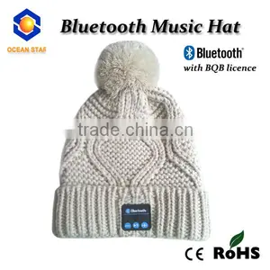 Custom Made Logo Bluetooth Knit Beanie Hat With Custom Logo thumbnail-1