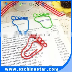 Colorful Multicolor Paper Clips Foot Shape Custom Organ Paperclip thumbnail-3