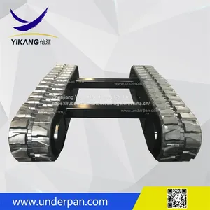 Crawler Excavator Chassis Rubber Track Undercarriage With Slewing Bearing From China thumbnail-4