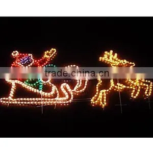 Led Motif Light of Santa Claus With His Deer thumbnail-1