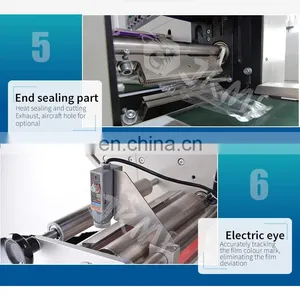 JKMF Vegetable Pillow Packaging Machine For Cucumber Lettuce Spinach Packing Machine Corn Eggplant Carrot Packing Machine thumbnail-5