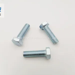 Carbon Steel Zinc Plated Threaded Hex Head Cap Screw DIN933 thumbnail-2
