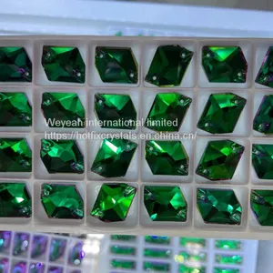 Sew on Glass Rhinestones in Flat Back Stones Triagnle Shape thumbnail-3