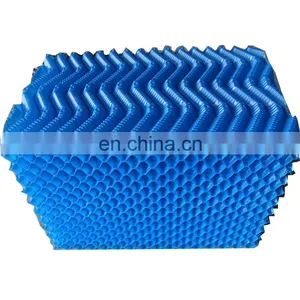 500mm Width Blue Cooling Tower Fill Water Treatment PVC Bio Media thumbnail-1