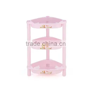 Bathroom 3 Layer Triangle Plastic Storage Rack Multi-use Shelf thumbnail-3