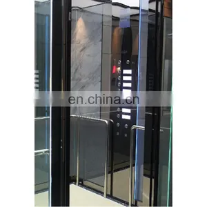 Elevator Safety Lift Panoramic Glass Large Capacity Titanium Stainless Steel Passenger Elevator Best Choice Residential Home thumbnail-2