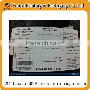 Printed Custom Boarding Pass, Boarding Pass Booking Quality Choice thumbnail-1