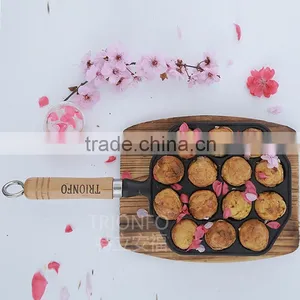 TRIONFO Pre-seasoned Mini Cast Iron Tamayoyaki Pan With Wooden Handle thumbnail-4