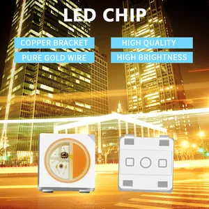 Individually SMD5050 Addressable RGBW LEDs SK6812 RGB+White 4in1 SK6812 Smart Digital LED Chip thumbnail-2