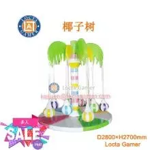Guangdong Zhongshan Taile Amusement Children's Game Carnival Amusement Equipment Indoor Naughty Castle Inflatable Castle Rotating Climbing Electric Lifting Coconut Tree (LT-KL07) thumbnail-1