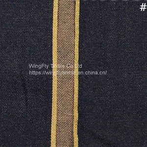13.4oz 100% Cotton Extra Dark Blue Twill Colored Cotton Bottom Red Selvedge Denim thumbnail-3