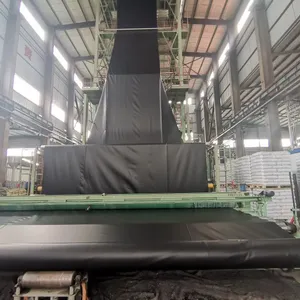 White Shrimp Aquaculture Anti-seepage Measures 8 Meters Wide, 420 Meters Long, and 0.5mm Thick HDPE Geotextile Film thumbnail-5