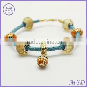 Custom Fashion DIY Bead Leather Bracelet Hook Clasp thumbnail-2