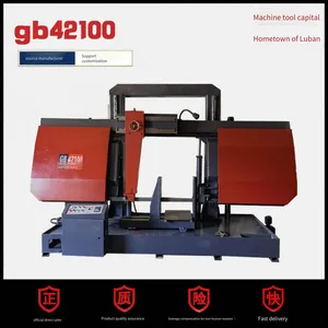 Semi-automatic Horizontal Metal Band Sawing Machine, Steel Bar Saw Band Sawing Machine, Cnc Band Sawing Machine Gb42100 thumbnail-1