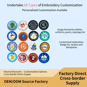 Custom Oval Name Patch Personalized Embroidered Name Tag Sew on Iron on for Clothing School Bag Uniform Work Shirt thumbnail-1