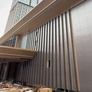 One-stop Service for Customized Installation of Outdoor Fluorocarbon Paint Aluminum Panel Curtain Walls and Aluminum Single-panel Exterior Walls thumbnail-4