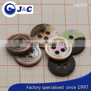 J&C Brown MOP Shell Buttons,pearl Shell Buttons for Fashion Shirt.BR097, BR098 thumbnail-2