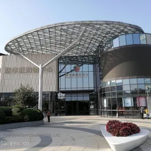 Sky Tree-shaped Grid Structure Canopy Roof, Specializing in the Construction and Processing of Spatial Reticulated Shell Structure Steel Buildings thumbnail-1