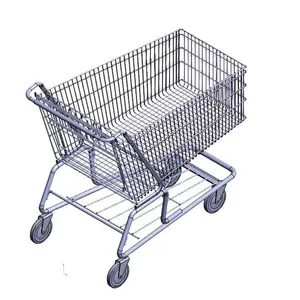 Supermarket Shopping Intelligent Handcart thumbnail-3