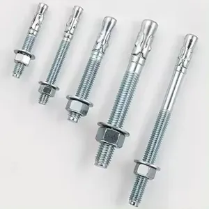 Through Bolt 304 Stainless Steel Hot Dip Galvanized Yellow Zinc Plated Full Sizes Available High Loading Capacity thumbnail-1