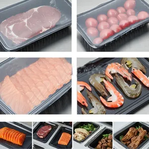 MO-QDMECH Automatic Vacuum Skin Packaging Machine BZ027 PLC Control Food Tray Skin Packer for Meat Seafood Cooked Food thumbnail-5