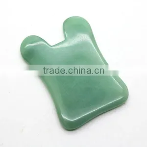 Wholesale Thickening Type Scraping Natural Green Jade Stone for Health thumbnail-4