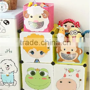 Creative Smiling Face Cartoon Animal Kids Storage Organizer Toy Drawer Storage Box Trade Assurance Supplier thumbnail-4