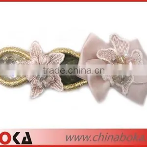 New Arrival Latest Design Embroidery Crystal Applique for Women Clothes thumbnail-1