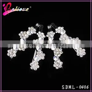 Bling Bling Rhinestone Hair Bobby Pins Flower Hairpin, Hair Accessories for Women thumbnail-4