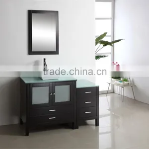 Contemporary Bathroom Design Solid Wood Cabinet X054 thumbnail-1