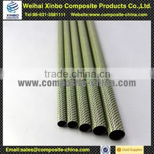 Good Quality Customized Carbon Fiber Tube With Kevlar Surface Finish thumbnail-1