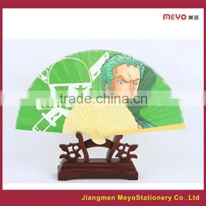 2015 Unique Gift Decorative Cartoon Bamboo Folding Paper Fan thumbnail-2