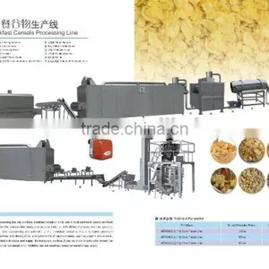 Automatic Corn Flakes/Breakfast Cereals Machine/Extruder/Processing Line thumbnail-1