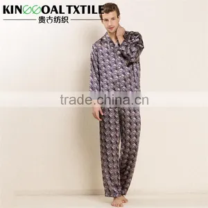 New Style Printed Men's Long Classic 100% Silk Chemises in 22mm thumbnail-1