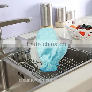 Magic Waterproof Oil Dishwashing Cleaning Gloves Wood Fiber China Supplier thumbnail-2