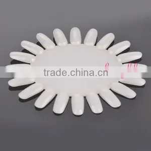 Hot Selling Nail Art Color Display Plastic Oval Nail Color Chart thumbnail-1