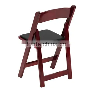 Solid Wooden Beech Wood Chair Wooden Folding Chair thumbnail-5
