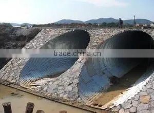 Corrugated Culvert Pipe Assembly Galvanized Corrugated Steel Culvert Pipe thumbnail-6